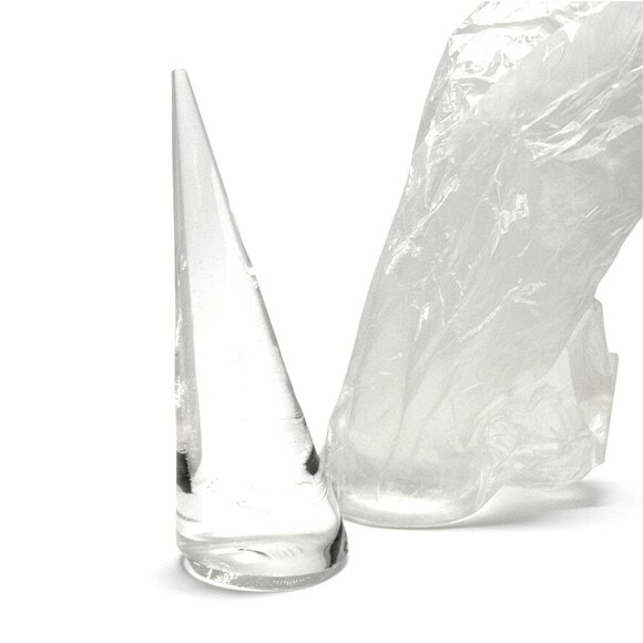 Set Of 2 Clear Acrylic Cone Ring Displays Jewelry Organizers - Picture 2 of 6